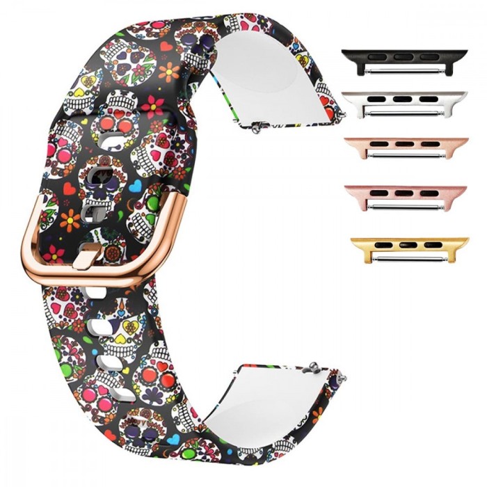 Curea silicon, compatibila Apple Watch 10, 42mm, Vintage Model