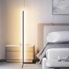 Lampă de Podea LED, Model RGB, Negru, 140 cm, Telecomandă Inclusă, Oem