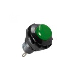 Buton comanda 250V 1 circuit OFF-(ON) 250V/1.5A verde incastrabil 13mm, Somogyi Elektronic