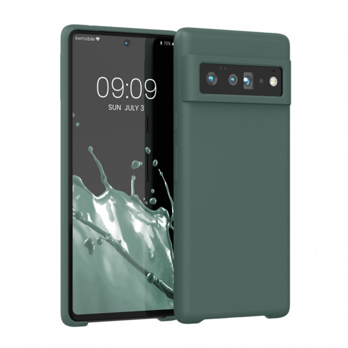 Husa pentru Google Pixel 6 Pro, Silicon, Verde, 55863.171, kwmobile
