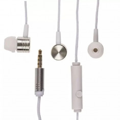 Casti In Ear cu microfon, 1.2 m, Gonga&amp;reg; Alb foto