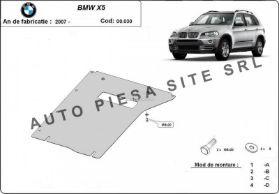 Scut metalic cutie viteze BMW X5 F15 fabricat incepand cu 2013 APS-00,030 foto