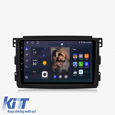Navigatie Dedicata Smart For Two (2005-2010) For Four (2005-2010), 9 Inch, 6Gb Ram, 128Gb stocare, Bluetooth, WiFi, Waze Performance AutoTuning foto