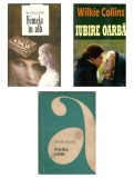 Pachet 3 Carti Wilkie Collins: Femeia in Alb, Iubire Oraba, Piatra Lunii - Literatura Clasica