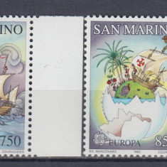 SAN MARINO 1992 EUROPA CEPT 500 DE ANI DE LA DESCOPERIREA AMERICII SERIE MNH