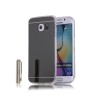 Husa Samsung Galaxy S6 Edge Oglinda Argintie, Bumper TPU, Protectie 360 Grade
