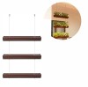 Blumenkasten 3er Set, h&auml;ngend, L&auml;nge 75 cm Bronze