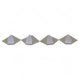 Set 4 cuiere din inox cu adeziv super rezistent Zilan DSY 1037