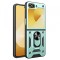 Husa pentru Samsung Galaxy Z Flip7 FE F741 / Z Flip6 F741, Techsuit, CamShield, Verde