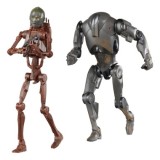 Star Wars Episode II Black Series Set 2 figurine articulate C-3PO (B1 Battle Droid Body) &amp; Super Battle Droid 15 cm