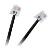Cablu Extensie Telefon RJ11, 3m, Negru - Compatibil Fix/Fax/Modem