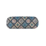 Toc ochelari pluta imprimeu geometric albastru