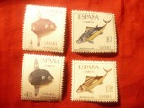Serie Sahara Spaniola 1966 - Pesti , 4 valori, Nestampilat