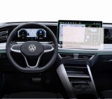 Folie Mata Volkswagen Tiguan 2022-2024, Duragon, protectie Display Navigatie si Ceasuri Bord, din silicon
