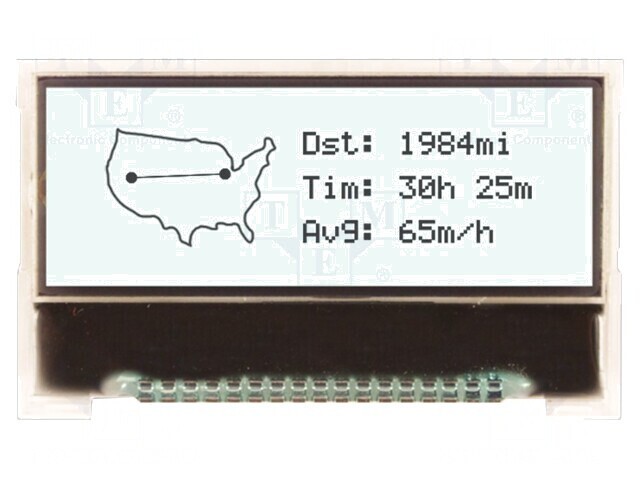 Ecran LCD Grafic 128x32 Alb LED
