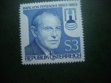 HOPCT TIMBRE MNH 583 PROFESOR KARL VON TERZAGHY 1983 -1 VAL AUSTRIA, Nestampilat