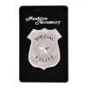 Accesoriu deghizare Halloween, Legitimație poliție, Metalic, Oem