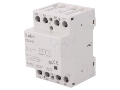 Contactor 4-polar pentru instalații - 63A 230VAC, 220VDC - Set de 4 contacte normal &amp;icirc;nchise foto