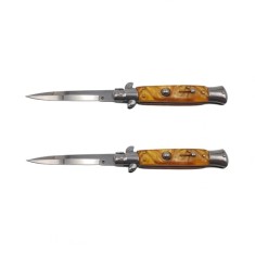 Pachet doua bricege de vanatoare Italian Spirit, otel inoxidabil, 22.5 cm, maro