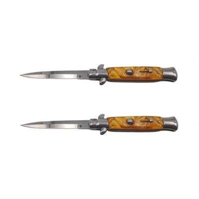 Pachet doua bricege de vanatoare Italian Spirit, otel inoxidabil, 22.5 cm, maro foto