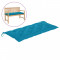 Perna banca de gradina, albastru deschis, 120x50x7 cm, textil