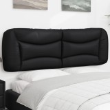 Cumpara ieftin Pernă pentru tăblie pat, negru, 160 cm, piele artificială