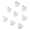 Accesorii Craft Spumă, Inimi Albe 4cm, Set 8 Bucăți