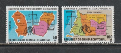 Guinea Ecuatoriala 1983 - Constitutia 2v MNH foto
