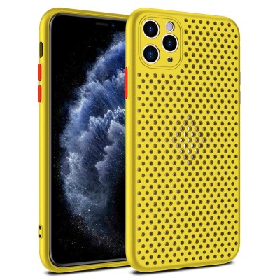 Husa de protectie, model tip Breath, pentru iPhone XR, Galbena foto