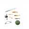 Set pescuit rapitor lanseta de 1.80m si mulineta de 3000