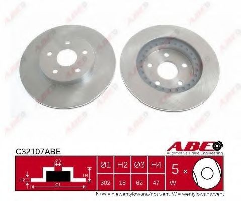 Disc frana TOYOTA RAV 4 I Cabrio&nbsp;(SXA1) (1997 - 2000) ABE C32107ABE