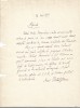 A3230N Document scris și semnat olograf de Victor Eftimiu, 1957