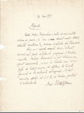A3230N Document scris și semnat olograf de Victor Eftimiu, 1957