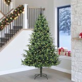 vidaXL Brad de Crăciun artificial pre-luminat cu set de bile Verde 3395367
