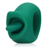 Stimulator Clitoris Licking&amp;Vibrating, 20 Moduri Stimulatoare, Silicon, USB, Verde, 8.5 cm