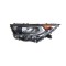 Far TOYOTA RAV4 (XA50), 04.2018-, partea stanga, Taiwan, Tip=USA; LED+W5W+WY28/8W; manual; rama argintie; Omologare: SAE; LED
