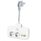 Adaptor Priza, Flippy, 6 in 1, 2 Prize Standard, 3 Porturi USB, 1 Port Tip C, Buton Oprire, 2500W, din PC, Alb