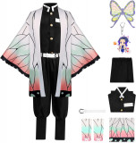 Set Costum Cosplay Ks Anime Demon Slayer Tinuta Tanjirou Nezuko, Oem