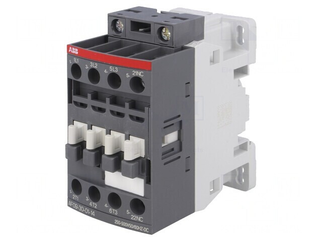 Contactor 3P NO 9A AF -25&divide;60&deg;C