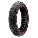 Cauciuc plin pentru trotineta electrică, 9.2 x 2-6.1/B34, negru cu linie roșie | Motorevolution