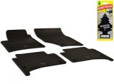 Set Covorase Auto Cauciuc Umbrella Pentru Volskwagen Touareg (2003-2009) Porsche Cayenne (2003-2009) + Odorizant Auto Bradut Wunder-Baum Black Ice