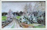 Peisaj, pictor din ţările nordice, ulei pe p&acirc;nză (1981), Peisaje, Impresionism