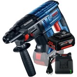 Bosch GBH 180-LI + GBA + GAL 18V-20 - Rotopercutor SDS-Plus 2 J + Set 1 acumulator si incarcator Li-Ion 18 V 4 Ah