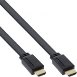 Cablu HDMI cu Ethernet flat 10m Negru, InLine IL17010F