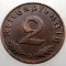 2.905 GERMANIA 2 REICHSPFENNIG 1939 D