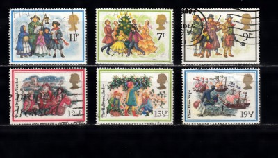 A12 S6 11 - Timbre foarte vechi - Marea Britanie - Anglia - sarbatori foto