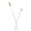 Cablu audio XO NB-R211B, tata USB-C la tata mini jack 3.5 mm, 1m, Alb/Albastru