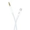 Cablu audio XO NB-R211B, tata USB-C la tata mini jack 3.5 mm, 1m, Alb/Albastru