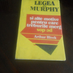 ARTHUR BLOCK -LEGEA LUI MURPHY 1991 Noua