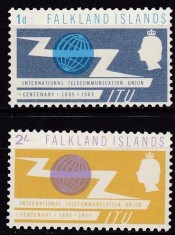 Falkland Islands 1965 - Telecomunica?ii, serie neuzata foto